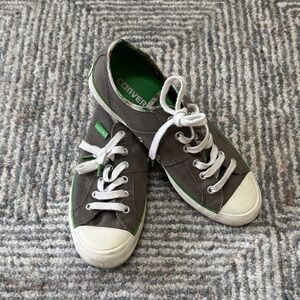 Converse Sneakers in Gray and Green